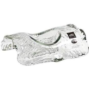 Bigbuy Home Med Teja DEGUSTACION 15X11X5.5CM Bandeja de Aperitivos, Inca Vidrio, 15 x 11 x 5.5 cm, Glass, Gris