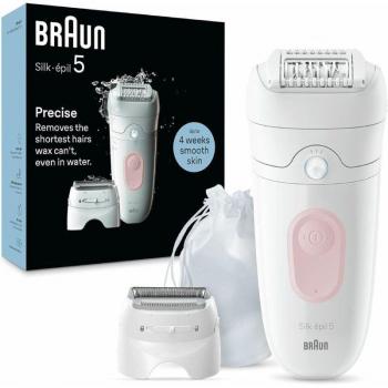 Depiladora Braun Silk-épil 5 SE5030 Wet & Dry con batería y 4 accesorios