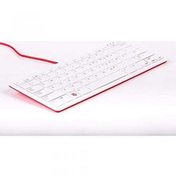 Teclado Oficial Raspberry Pi QWERTY (UK) Rojo/Blanco