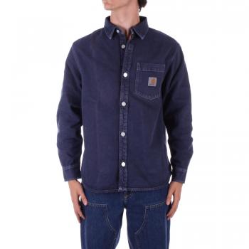 Carhartt WIP Men's George Shirt Jacket - Air Force Blue (Stone Dyed) - Size S