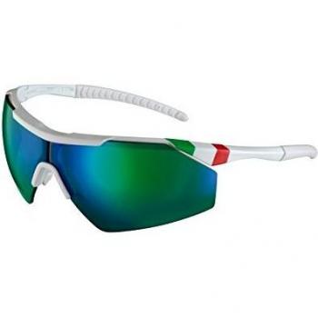 Salice 004 ITA BIANCO/RW VERDE Men's Sunglasses White Size Standard