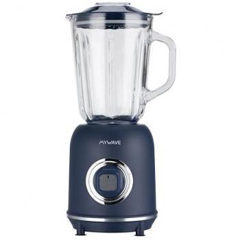 Batidora de Vaso My Wave 1000W - Capacidad 1,5L - 2 Velocidades + Pulse - Cuchillas de Acero Inoxidable - Color Azul - Apta para Lavavajillas
