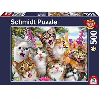 Puzzle 500 Piezas - Selfie de Gatos Schmidt Spiele