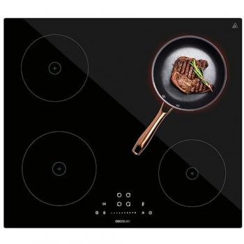 Cecotec Bolero Squad I 4200 Placa de Inducción 4 Fuegos 7200W 9 Niveles Negro, Potencia Máx. 7200 W, Inducción, Temporizador, Touch Slider