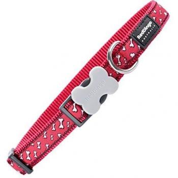 Red Dingo GmbH 9330725072411 Collar Perro Flying Bones, M, Rojo