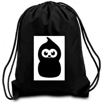 Negro Zingy EDF Cordón Bolsa de la Escuela/PE/Gimnasio/Kit