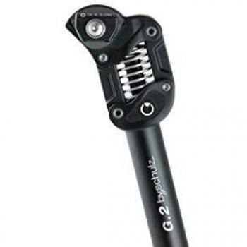 G.2 Parallelogram Suspension Seat Post for E-Bikes, 27.2mm, Adjustable 80-105kg, 400mm Length