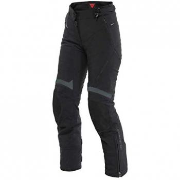 Dainese Pantalones Carve Master 3 Goretex Negro para motocicleta, impermeables, con membrana Gore-Tex, diseño ergonómico, protección en caderas y rodillas, ventilación optimizada, ajuste personalizado