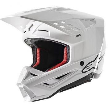 Alpinestars Casco de motocross S-M5 Solid Blanco 2024, talla M