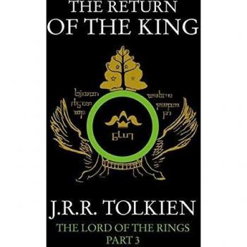 El retorno del rey (parte 3) - Libro de tapa dura, editorial Harper Collins, tercera parte de la trilogía El Señor de los Anillos, escrito por J.R.R. Tolkien, con ilustraciones y mapas, en idioma