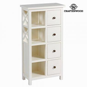 Mueble blanco de 4 cajones - Colección Franklin by Craftenwood