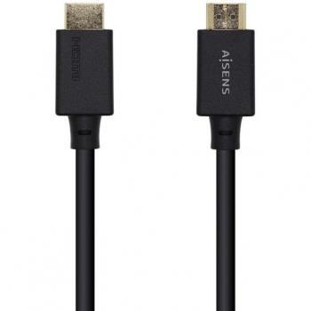 Aisens Cable HDMI 2.1 Ultra Alta Velocidad Macho a Macho 8K@60Hz HEC Certificado Ethernet 1m Negro A150-0421