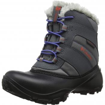 Columbia Youth Rope Tow III Waterproof, Botas de Nieve para Niñas, Gris