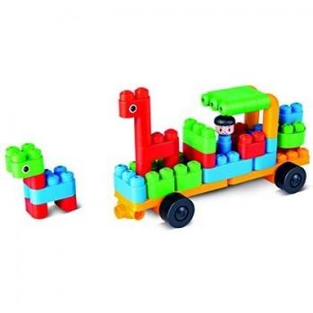 Poly m Juego construcción vehículos de zoo