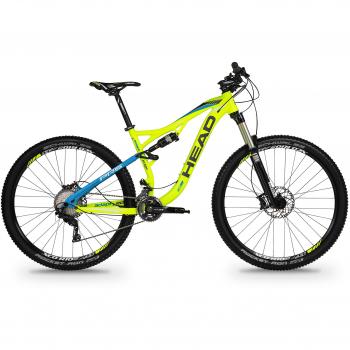 Bicicleta de montaña doble suspensión 29 pulgadas HEAD ADAPT EDGE III amarillo mate/azul