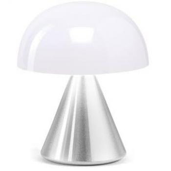 Lámpara de mesa Lexon Mina Batería recargable LED Plateado ABS, Mini lámpara LED MINA Aluminio