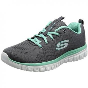 Zapatillas Skechers Graceful - Get Connected 12615/CCGR Gris con Memory Foam para Mujer Talla 41