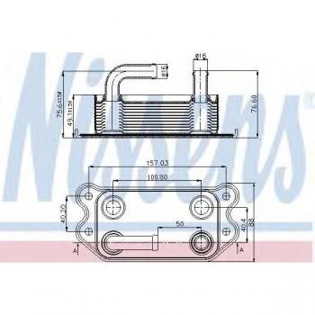 Enfriador de aceite NISSENS 90714