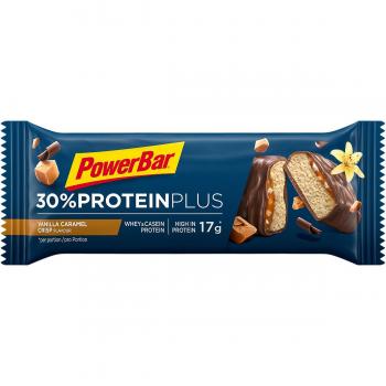 Barritas proteicas PowerBar ProteinPlus 30% sabor vainilla caramelo (15 unidades)
