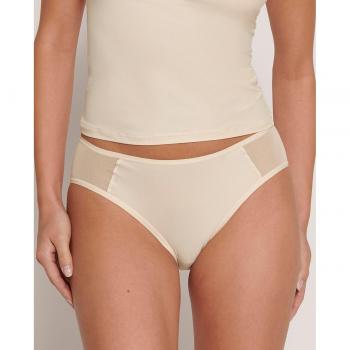 Sloggi Soft Adapt Women's Hipster Briefs - White and Beige - Size Large