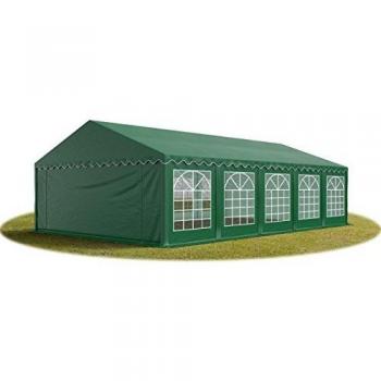 Carpa para fiestas TOOLPORT 5x10 m, PVC 700, verde oscuro, impermeable
