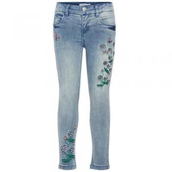 NAME IT Pantalones Tejanos Jeans Niña BALIKKA - 140, Light Blue Denim