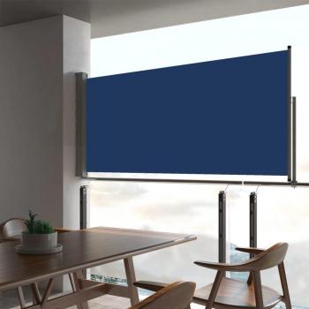 Cortina lateral retráctil para patio 60x300 cm Azul