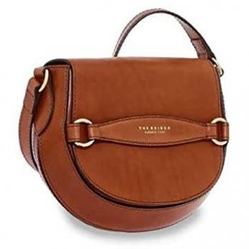The Bridge Bettina Elegant Brown Leather Crossbody Handbag for Women