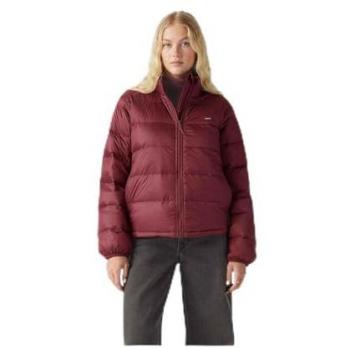 Chaqueta Plegable de Mujer Levi's Corto con Cierre Cremallera, Poliamida, Manga Larga, Color Granate