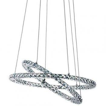 Lámpara Colgante LED Varrazo 29,6 W Cromo Luz Neutra 3500 lm