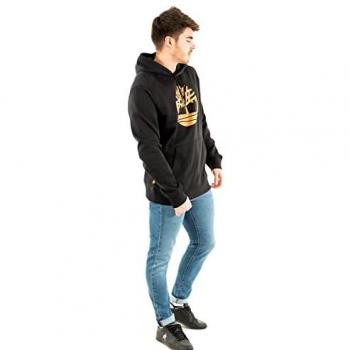 Timberland Men's Core Tree Logo Pullover Hoodie - Black - Size: Small