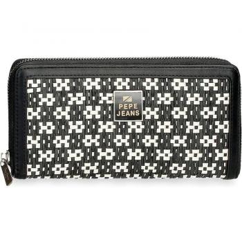 Cartera Pepe Jeans Lana con cremallera negro