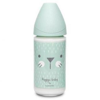Biberón de vidrio Suavinex Premium Rabbit 240ml verde