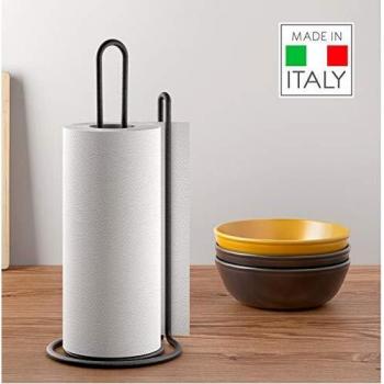 Metaltex Lava Portarrollos Cocina, Negro, 32x15x15