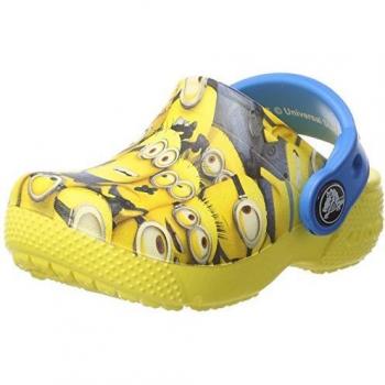 Crocs Fun Lab Minion Graphic, Unisex Niños Zueco, Amarillo
