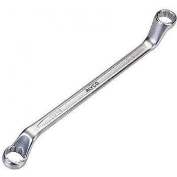 Alyco 190076 - Llave acodada 2 bocas en pulgadas DIN 838 1-1/16 x1-1/4