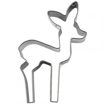 Staedter Cortador de galletas de ciervo, 7,5 cm, acero inoxidable, plateado