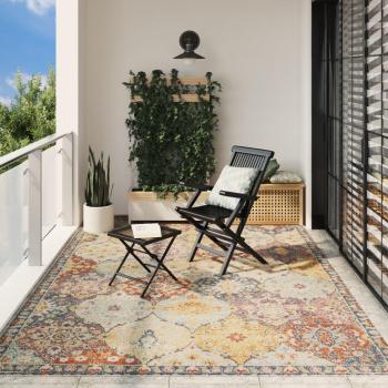 Alfombra Interior y Exterior Vintage Arbizu 240x340 cm Multicolor