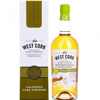 Whiskey Irlandés West Cork Single Malt 43% Vol. 0,7L en Barrica de Calvados