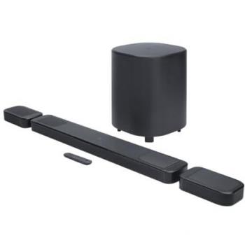Barra de sonido JBL Bar 1000 MK2, 7.1.4 canales, Dolby Atmos, DTS:X, Subwoofer inalámbrico, Bluetooth y WLAN