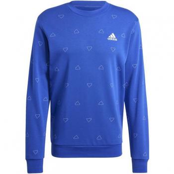 Sudadera Adidas Seasonal Essentials Monogram para hombre en color azul
