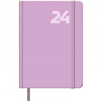 Agenda Dohe Capri Anual Día Página - Cubierta Papel Impreso Plastificado Mate - Cierre Goma Elástica - Sábado y Domingo en Misma Página - 14x20cm -
