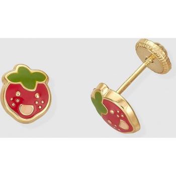Pendientes de bebé en oro y esmalte con detalles delicados