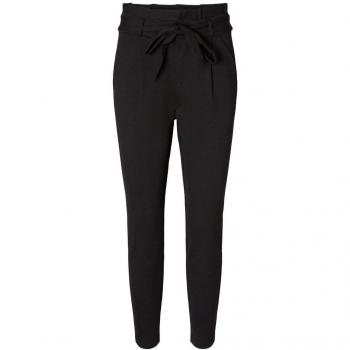 Vero Moda High-Waist Loose Fit Paperbag Trousers - Black - Size S/L32