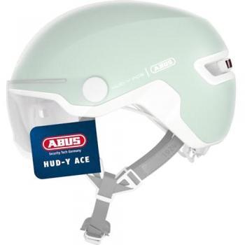 ABUS HUD-Y ACE Unisex Urban Cycling Helmet - Light Green (Pure Mint)