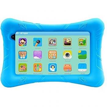 Pritom - Tableta para niños de 7 Pulgadas, Android 10 32GB ROM, WiFi, Bluetooth, Educación, Control Parental, Software para niños preinstalado, Tableta para niños