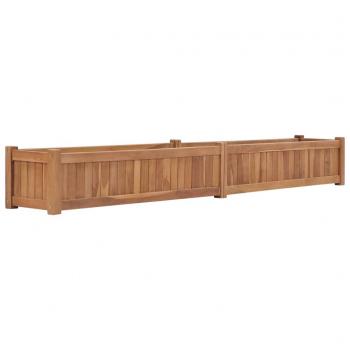 Arriate elevado de madera maciza de teca, dimensiones 30x30x30 cm, 40x40x40 cm, 50x50x50 cm y 200x30x25 cm
