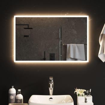 Espejo de baño LED 50x80 cm con iluminación integrada