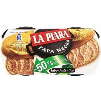 La Piara - Paté de hígado de cerdo - Tapa negra - 2 x 73 g - [pack de 3]