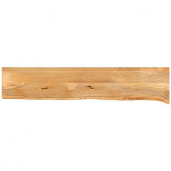 Mesa superior Live 160x30x3,8 cm madera maciza de mango con borde natural en color marrón